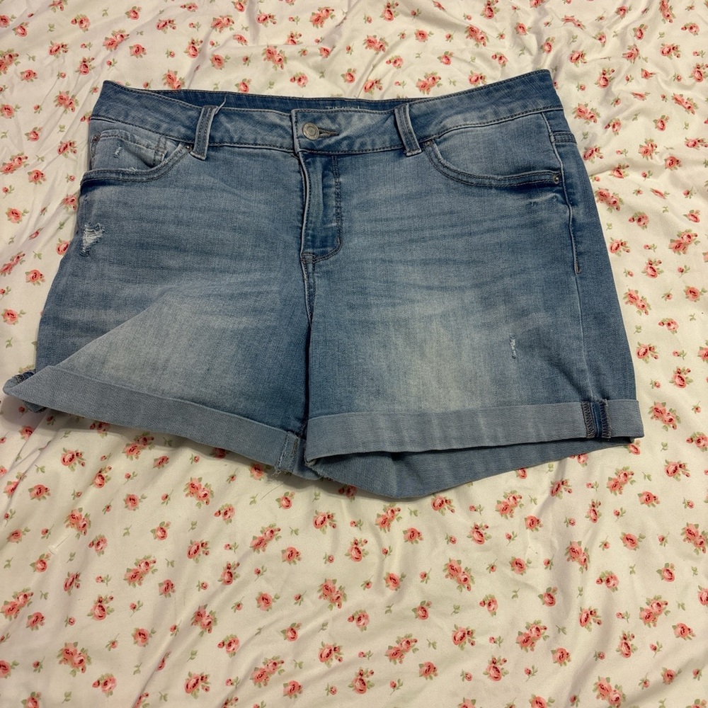 Time and Tru Light Blue Jean Shorts